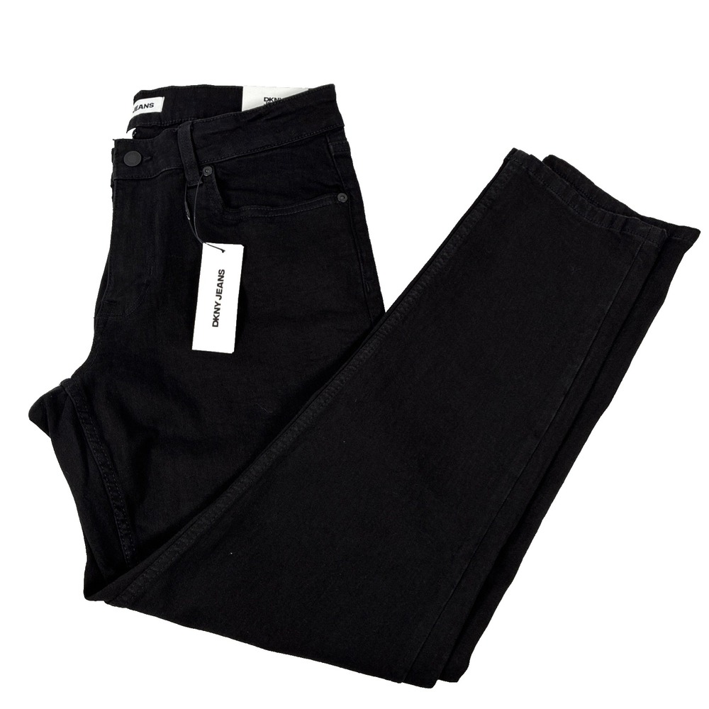 New Mens DKNY Jeans Bedford Slim Black Denim Size 33x30 NWT $79